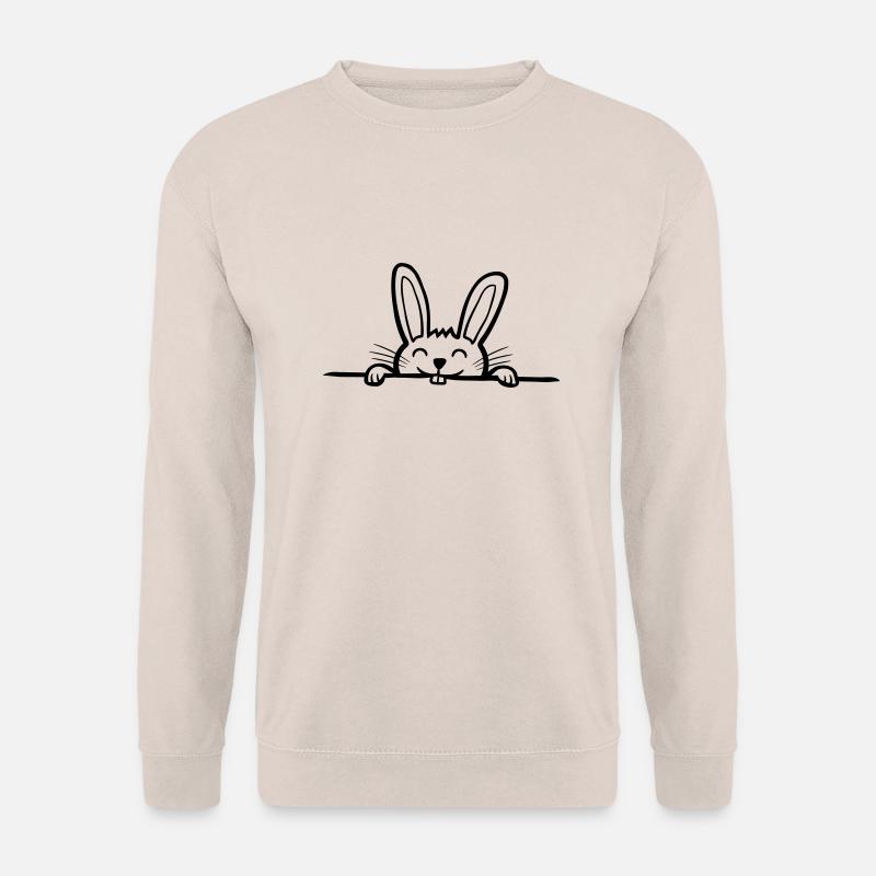Verstecktes Häschen Boden - Unisex Pullover - Sand