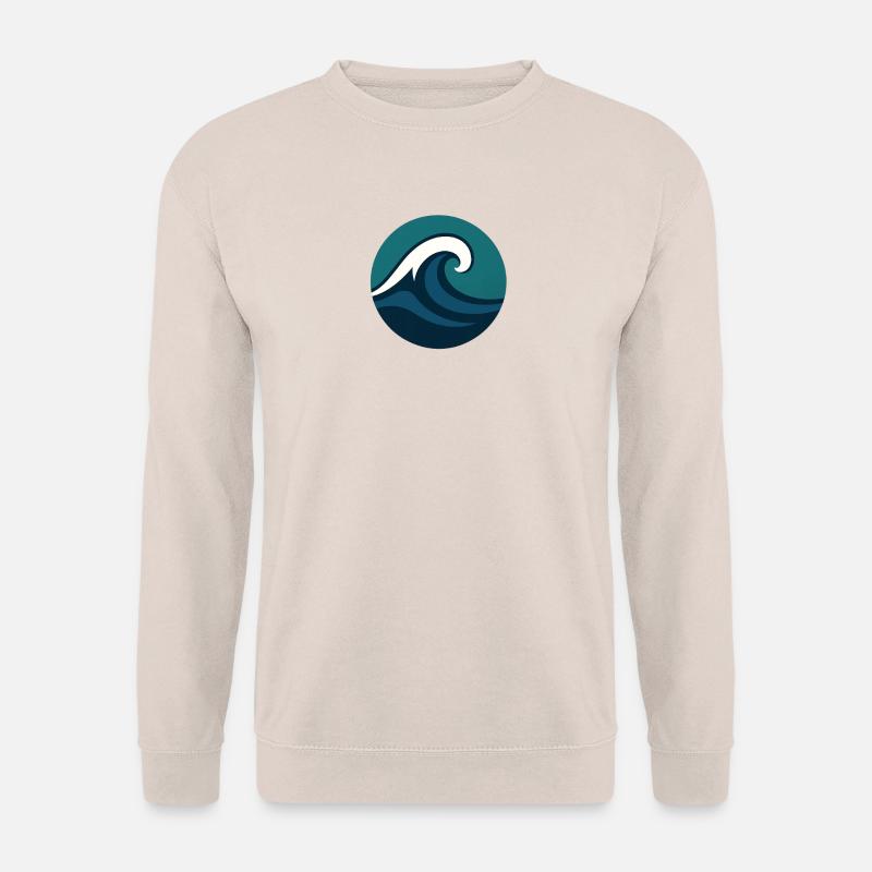Stylized Ocean Wave - Unisex Sweatshirt - sand