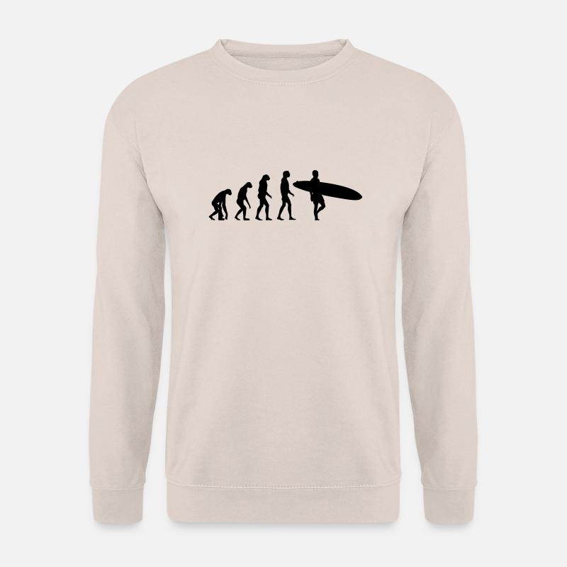 surfer evolution - Unisex Sweatshirt - sand