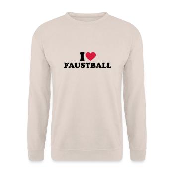 Faustball - Unisex Pullover - Sand - Vorne - Alina (178cm) & Michal (187cm)