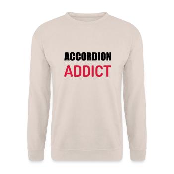 Accordion - Accordionist - Accordéon - Music - Unisex Sweatshirt - sand - Front - Alina (178cm) & Michal (187cm)
