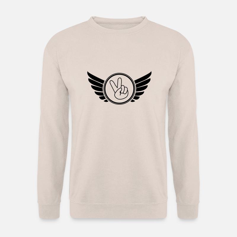 wappen_peace_01 - Unisex Pullover - Sand