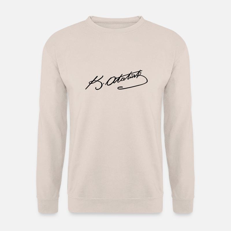 Atatürk imza - Unisex Pullover - Sand