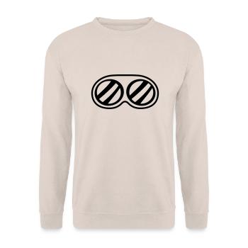 sonnenbrille schutzbrille augen sicht schutz cool - Unisex Pullover - Sand - Vorne - Alina (178cm) & Michal (187cm)