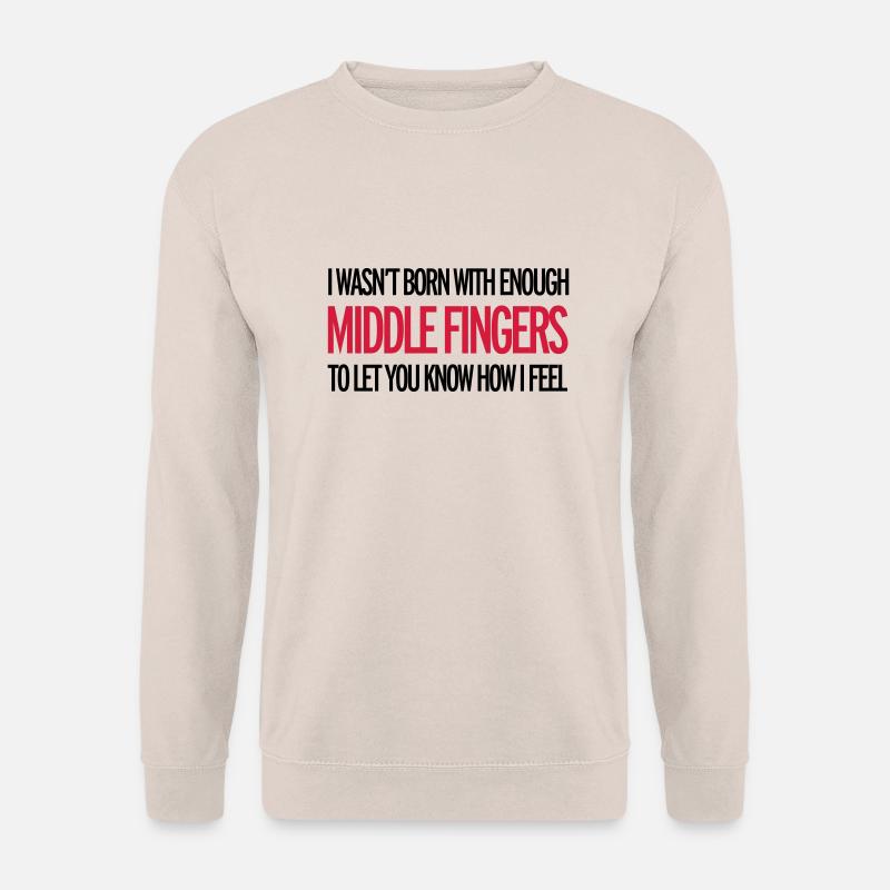 Middle Fingers - Unisex Pullover - Sand