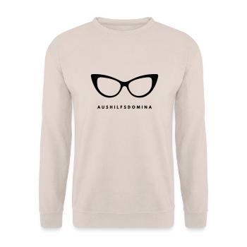 Aushilfsdomina - Unisex Pullover - Sand - Vorne - Alina (178cm) & Michal (187cm)