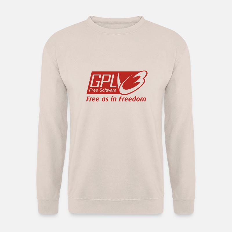 GPL - Free Software - Unisex Pullover - Sand