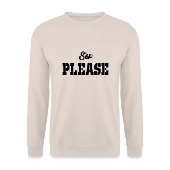 sexe s’il vous plaît - Sweat-shirt Unisexe - sable - Devant - Alina (178cm) & Michal (187cm)