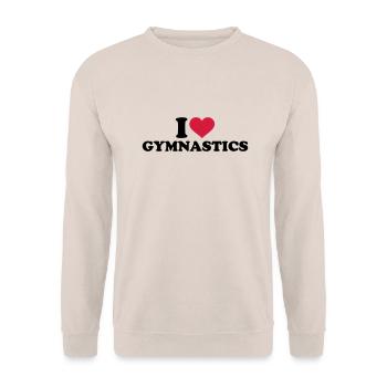 I love Gymnastics - Sweat-shirt Unisexe - sable - Devant - Alina (178cm) & Michal (187cm)