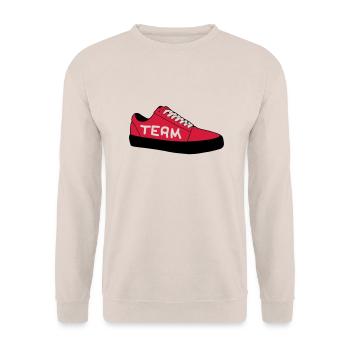 sneaker__team - Sweat-shirt Unisexe - sable - Devant - Alina (178cm) & Michal (187cm)