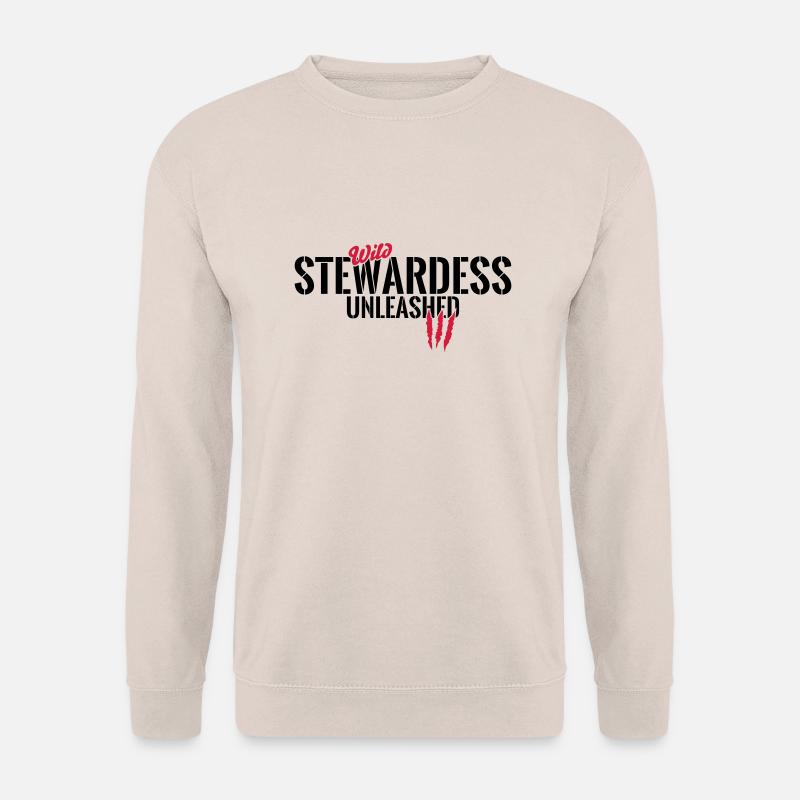 Wild stewardess unleashed - Unisex Sweatshirt - sand