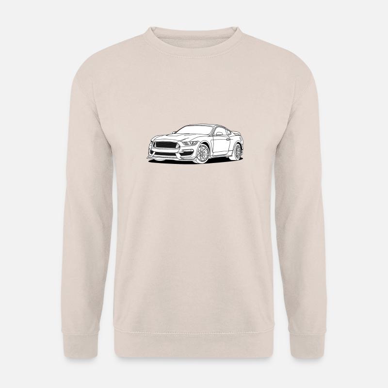 Cool Car White - Unisex Pullover - Sand