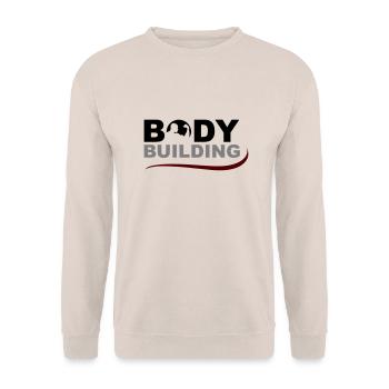 bodybuilding - Sweat-shirt Unisexe - sable - Devant - Alina (178cm) & Michal (187cm)