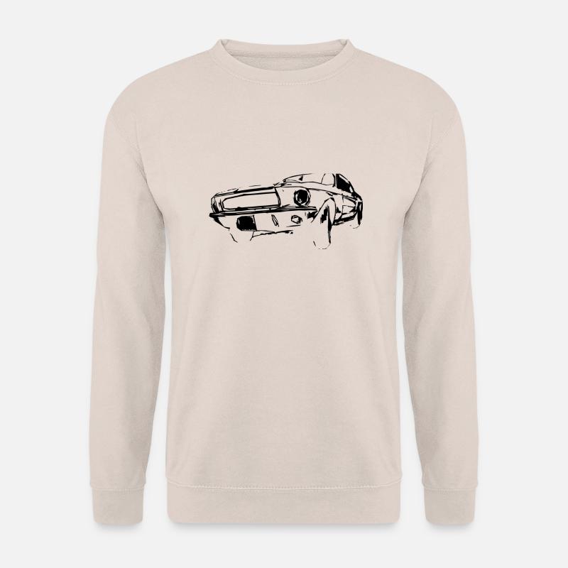 US Car Black - Unisex Pullover - Sand