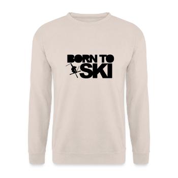 Born To Ski - Sweat-shirt Unisexe - sable - Devant - Alina (178cm) & Michal (187cm)