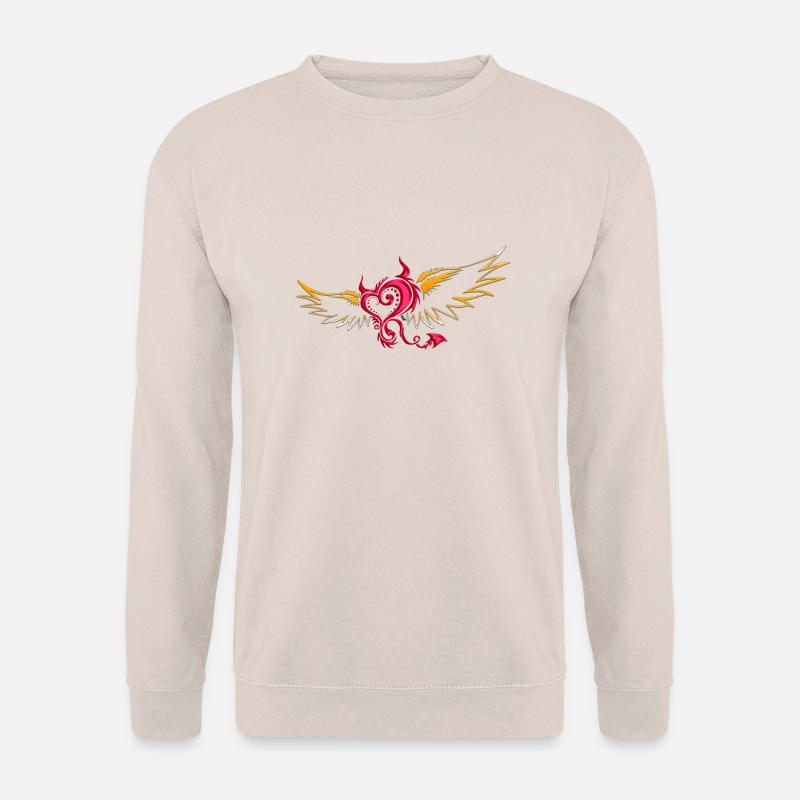 flying devil 001 by DK - Unisex Sweatshirt - sand