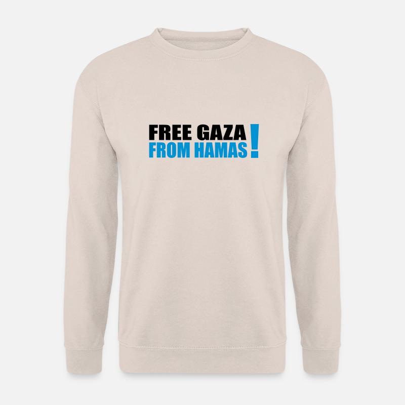 free gaza from hamas - Unisex Pullover - Sand
