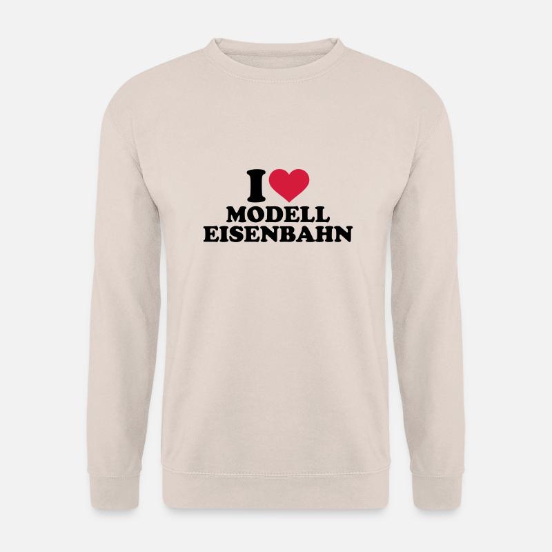 Modelleisenbahn - Unisex Pullover - Sand