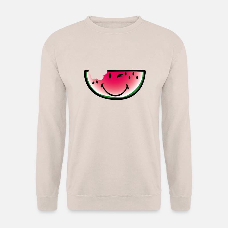 Smiley Watermelon - Unisex Pullover - Sand