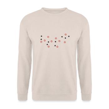 blümchen - Unisex Pullover - Sand - Vorne - Alina (178cm) & Michal (187cm)