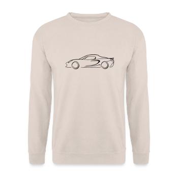 Lotus Elise Silhouette - Unisex Pullover - Sand - Vorne - Alina (178cm) & Michal (187cm)