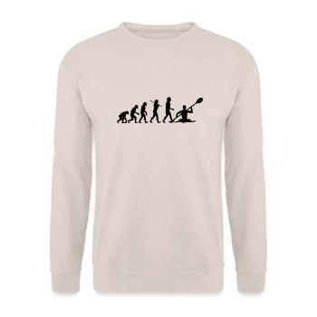 Kayaking - Kayak Evolution - Unisex Sweatshirt - sand - Front - Alina (178cm) & Michal (187cm)