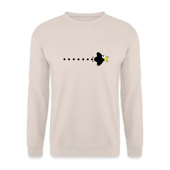 Raven manga - Unisex Sweatshirt - sand - Front - Alina (178cm) & Michal (187cm)