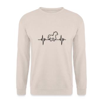 Pony Pulse - Unisex Pullover - Sand - Vorne - Alina (178cm) & Michal (187cm)