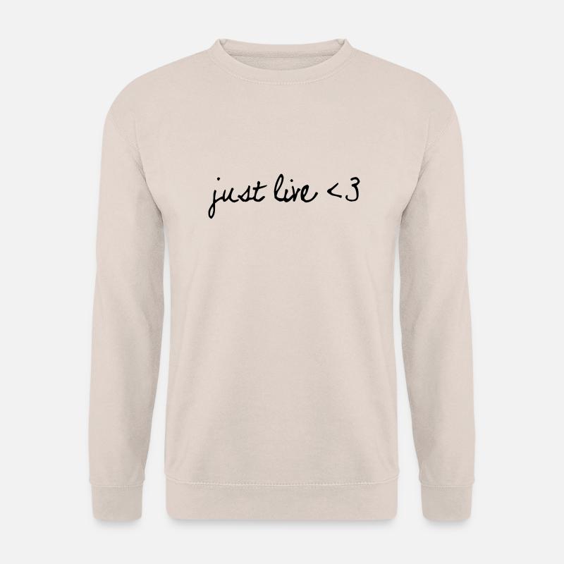 JUST LIVE - Unisex Pullover - Sand