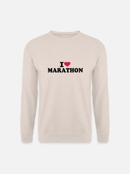 I love Marathon - Unisex Pullover - Sand
