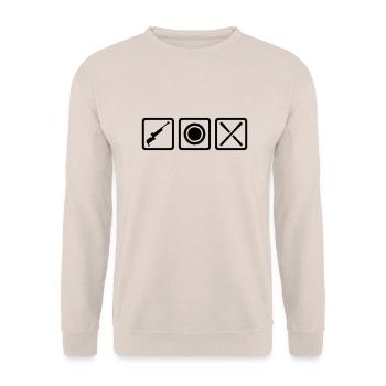 Biathlon - Unisex Sweatshirt - sand - Front - Alina (178cm) & Michal (187cm)
