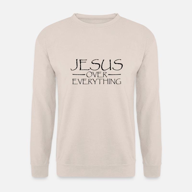 Jesus Over Everything - Unisex Pullover - Sand