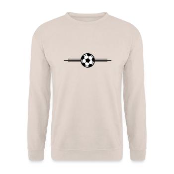 Soccer Ball Icon - Unisex Sweatshirt - sand - Front - Alina (178cm) & Michal (187cm)