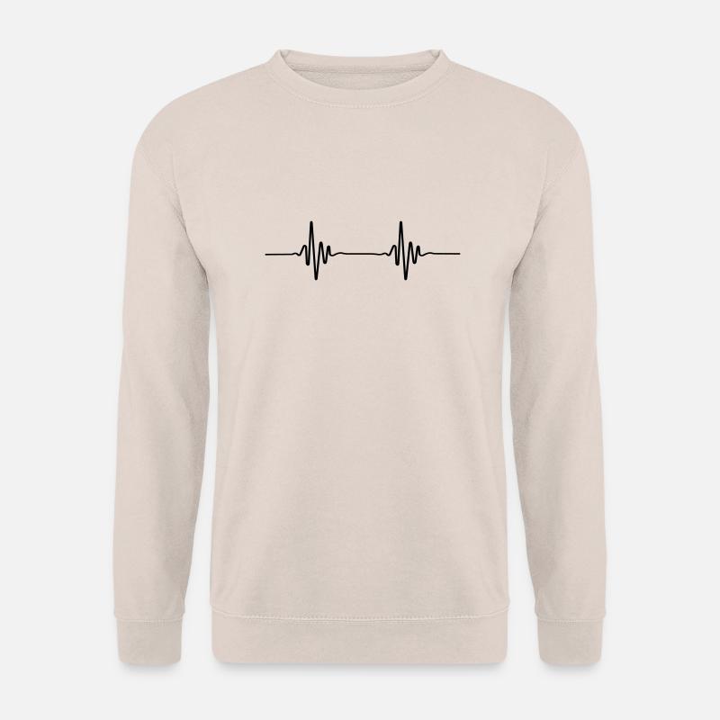 ekg diagramm beat - Unisex Pullover - Sand