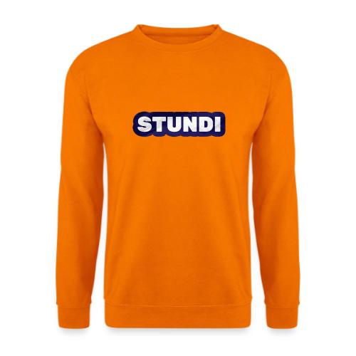 STUNDI weiß auf blau - Unisex Pullover