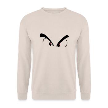 bad eyes - Unisex Sweatshirt - sand - Front - Alina (178cm) & Michal (187cm)