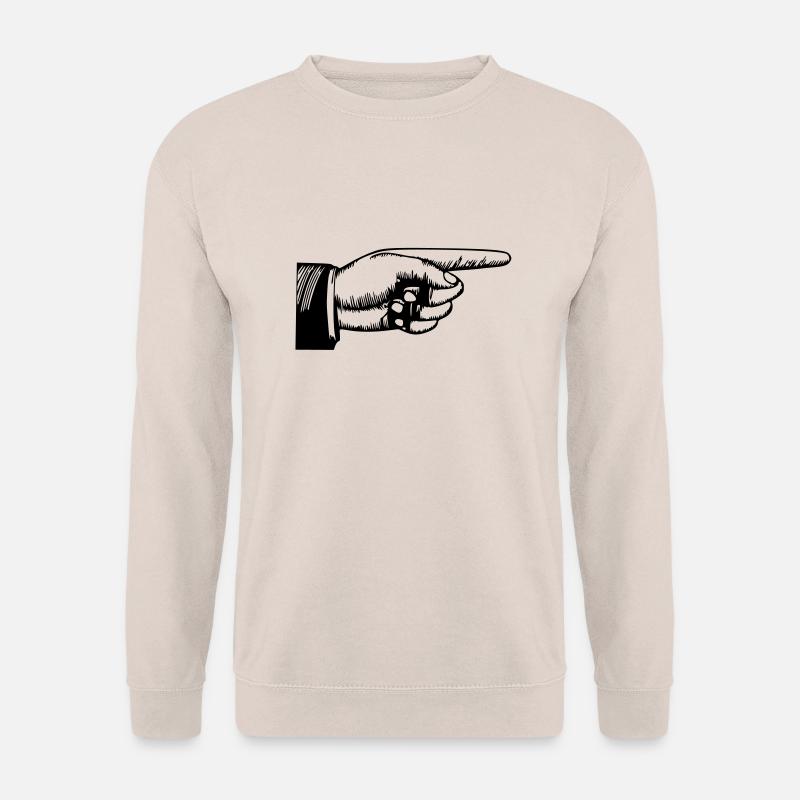 Zeigefinger Hand - Unisex Pullover - Sand