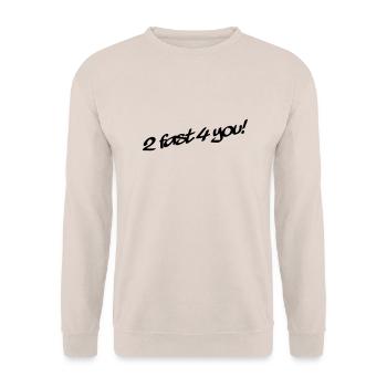 2 Fast 4 You - Sweat-shirt Unisexe - sable - Devant - Alina (178cm) & Michal (187cm)
