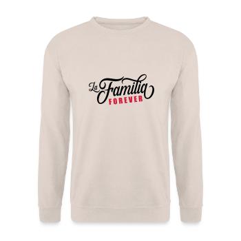 la familia forever - Unisex Pullover - Sand - Vorne - Alina (178cm) & Michal (187cm)