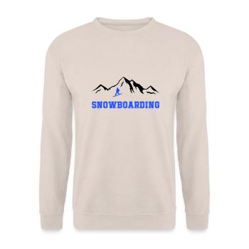 Snowboarding - Unisex Pullover - Sand - Vorne - Alina (178cm) & Michal (187cm)