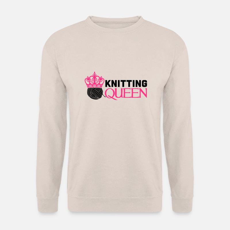 Knitting queen - Unisex Pullover - Sand