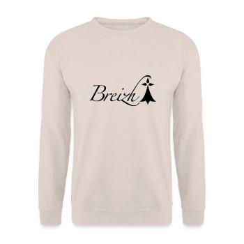 Breizh Bretagne - Sweat-shirt Unisexe - sable - Devant - Alina (178cm) & Michal (187cm)