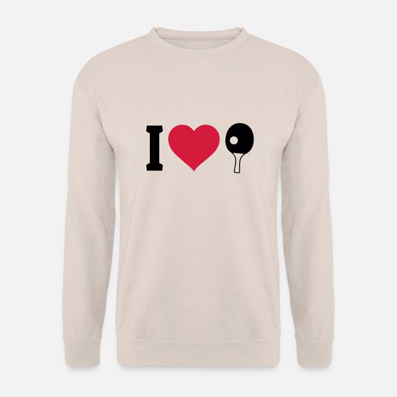 I love Tischtennis - Unisex Pullover - Sand