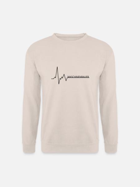 herzschlag maschinenbauer - Unisex Pullover - Sand