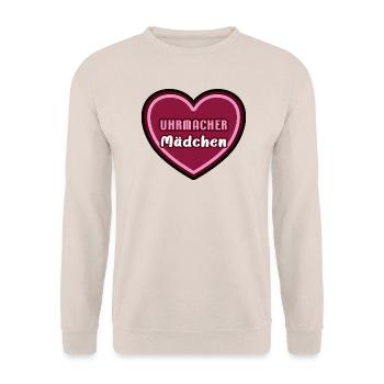Uhrmacherin Uhrmacher Mädchen Kind Azubine Azubi - Unisex Pullover - Sand - Vorne - Alina (178cm) & Michal (187cm)