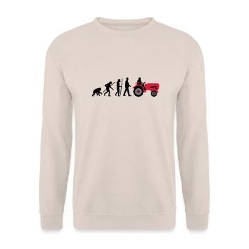 evolution_bauer_mit_traktor_032013_a_3c - Sweat-shirt Unisexe - sable - Devant - Alina (178cm) & Michal (187cm)