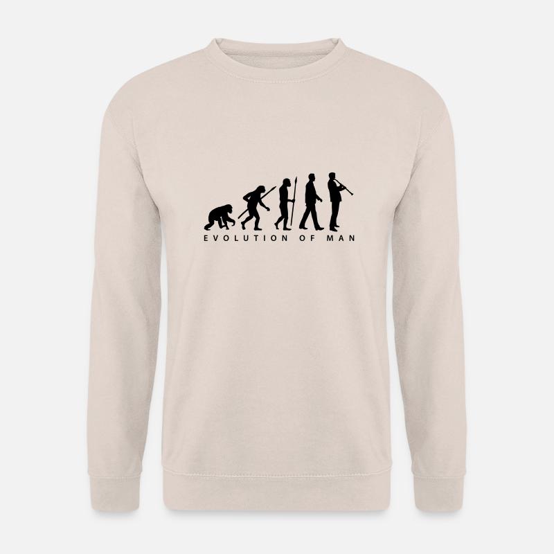 evolution_klarinette_spieler_082013_b_1c - Unisex Pullover - Sand