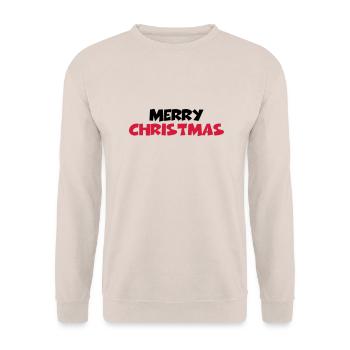 Merry christmas - Sweat-shirt Unisexe - sable - Devant - Alina (178cm) & Michal (187cm)
