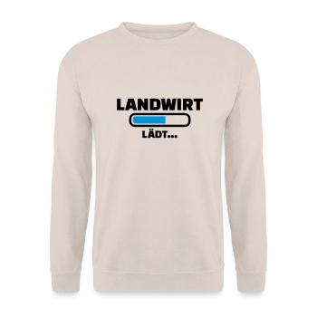 Landwirt - Unisex Pullover - Sand - Vorne - Alina (178cm) & Michal (187cm)