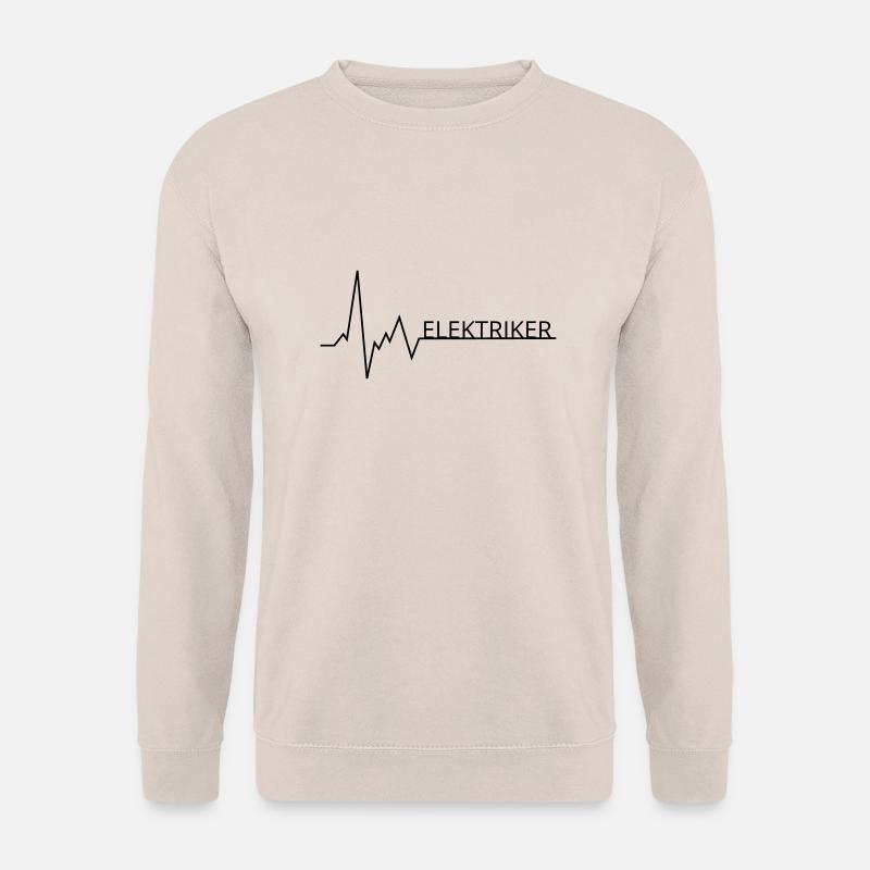 herzschlag elektriker - Unisex Pullover - Sand